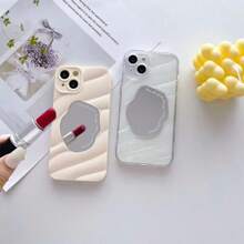 可愛女孩鏡面手機殼,白色,適用於iphone 15 / 15pro / 15promax / 14/13/12/11 / Xs Max系列,手機保護殼 - 可愛女生鏡子手機殼 白色 - 查看 6