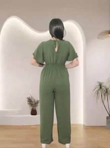 Women Jumpsuits - Army Green - View 5