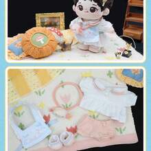 15 厘米稀有可爱墨西哥钝口螈玩偶套装，原创毛绒动物玩具，带配件 - 粉色 - 查看 6