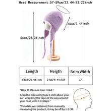 1 件裝男女仿羊絨動物青蛙形多色袖口針織帽子,保暖冬季頭飾,帶護耳和帽簷,適合戶外活動,如騎馬、釣魚或時尚用途 - 粉色 - 查看 11