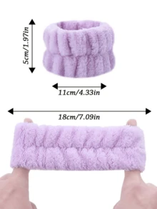 4入組/2入組 面部清洗防水手環 冬季口袋 防水手套 擦拭手環 吸水袖套 清洗防水袖套手套 - 白色 - 查看 9