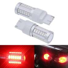 2 Focos Led 1157 Bay15d Luz Estroboscópica Sin Error - Amarillo - Ver 5
