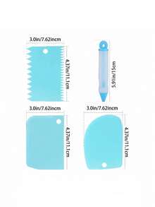 207pcs Cake Turntable Decorating Stand Cream Piping Baking Tool Set - Multicolor - View 3