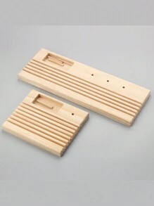 Wooden Quilting Ruler Rack, Ruler Holder Storage Wood Spools Rack Space-Saving Ruler Holder Storage Sewing Ruler Stand Organizer for DIY Sewing Tool Large Pins - 36cm - View 5