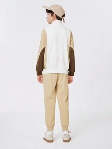 Balabala Bộ đồ thể thao cho bé trai tuổi mới lớn - Màu Khaki - Xem 2