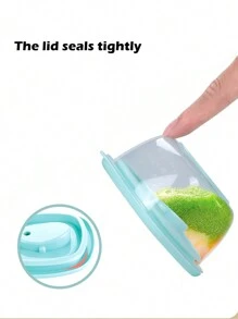 4 件便携式婴儿食品储存容器，密封，用于储存零食、婴儿食品