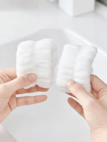 4入組/2入組 面部清洗防水手環 冬季口袋 防水手套 擦拭手環 吸水袖套 清洗防水袖套手套 - 白色 - 查看 4