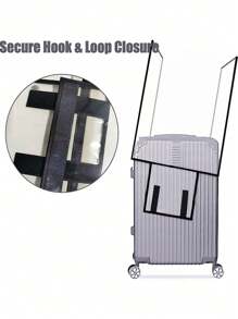 18-30Inch Luggage Cover PVC Transparent Suitcase Cover For 18 To 30 Inch Travel Case Cover Luggage Anti-Scratch Protector Case Protector Cover Travel Suitcase Cover Protective Cover Dustproof Cover Trolley Case Luggage Dust Cover Travel Accessories Bag For School School Accessories School Stuff - Clear - View 3