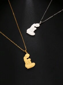 1 Miếng Của phụ nữ Thép không gỉ Mẹ & Em bé & Có thai Mẹ Dây chuyền , Tuyệt vời Qủa tặng Đối với Ngày lễ Mẹ Và Ngày lễ Tạ Ơn - loạt phim mẹ - Xem 4