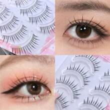 Abpopa 5 Pairs/set Korean Style M06 False Eyelashes, Soft & Natural, Suitable For Daily Makeup - Natural Lashes - View 3