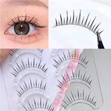 Abpopa 5 Pairs/set Korean Style M06 False Eyelashes, Soft & Natural, Suitable For Daily Makeup - Natural Lashes - View 2