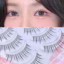 Abpopa 5 Pairs/set Korean Style M06 False Eyelashes, Soft & Natural, Suitable For Daily Makeup - Natural Lashes - View 6