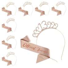 2 cái/bộ 10 13 16 18 19 20 21 30 tuổi Băng đô sinh nhật Chúc mừng sinh nhật Tiệc sinh nhật Phụ nữ Băng đô Chất liệu hợp kim titan Chất liệu mũ đội đầu cho vàng hồng - Hoa hồng vàng - Xem 1