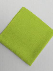 6 Piezas Servilletas De Cena De Lino Con Relieve Color Sólido Para El Hogar/hotel - Verde - Ver 5