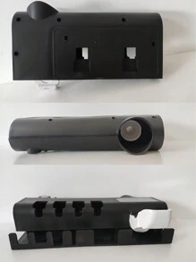 1入組白色智能牙刷消毒器，免打孔牙刷架，自動擠牙膏裝置，縫紉浴室套裝 - 黑色 - 查看 8