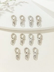 11 cái Cổ điển Đa chức năng Màu bạc Kim loại Móc chìa khóa Thích hợp Đối với Làm Móc khóa , Đồ trang sức , Túi xách Và DIY Phụ kiện - Bạc - Xem 4