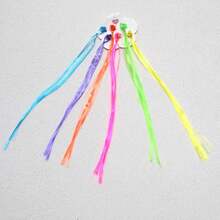 Kid's Cute Hair Tie, Mini Claw Clip, Ponytail Holder, Mixed Color, Adult, Braids, Twists, Hair Buns, Party, Travel, Bright, Scenery, School Performance, Art Show, College Girl, Lady, Elegant, Dating, Bohemian, Cornrows, Twisted Rope Hair Band - Multicolor - View 11