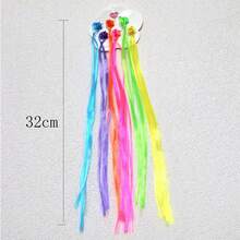 Kid's Cute Hair Tie, Mini Claw Clip, Ponytail Holder, Mixed Color, Adult, Braids, Twists, Hair Buns, Party, Travel, Bright, Scenery, School Performance, Art Show, College Girl, Lady, Elegant, Dating, Bohemian, Cornrows, Twisted Rope Hair Band - Multicolor - View 8