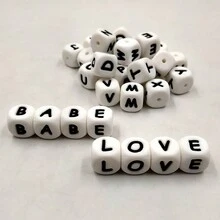 52入組軟矽膠字母珠子,混合az字母的散珠,適用於diy手工珠寶製作,包括鑰匙扣、女士頸鏈、手鍊和姓名裝飾 - 12MM - 查看 8