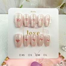 手工製作的10入組魔鏡粉色蜘蛛和頭骨頭部 INS 聖誕性感風格化妝舞會指甲貼紙女士，可愛、性感和年輕 - 彩色 - 查看 2