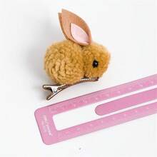 5 Piezas/set Presillas De Pelo De Conejo Adorable De Peluche Para Niñas - ¡el Accesorio Perfecto Para Niños! - Multicolor - Ver 2