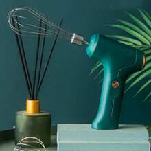 無線電動打蛋器迷你奶油自動攪拌器適用於蛋糕烘焙,可充電攪拌機 - 白色 - 查看 2