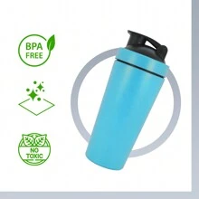 Shaker Proteina Vaso Shaker Acero Inoxidable Gym 750ml - Azul - Ver 5