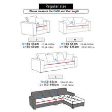 1 Miếng Màu thuần Dệt hoa Đàn hồi Bọc đệm Ghế sô pha , Thích hợp Đối với Bốn - Xám - Xem 3