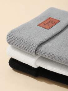 3pcs Soft & Cozy Knitted Hats For Winter Baby Ion - Multicolor - View 5