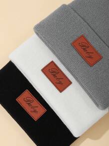 3pcs Soft & Cozy Knitted Hats For Winter Baby Ion - Multicolor - View 4