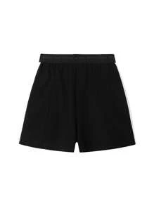 Annil Tween Girls' Summer Loose Breathable Elastic Sports Casual Shorts - Black - View 2