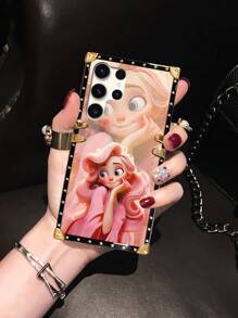 1 Ốp điện thoại hình chữ nhật chống sốc in hình nhân vật hoạt hình dễ thương tương thích với iPhone 7P/8Plus/16/16PLUS/16PRO/16PROMAX/XR/XSMAX/11/11Pro/11ProMax/12/12Pro/12ProMax/13/13Pro/13ProMax/14/14Pro/14Plus/14ProMax/15/15Pro/15Plus/15ProMax và Samsung Galaxy Z Flip3/Z Flip4 /S24FE/S23 FE/S20+/S20U/S21U/S22U/S23U/S24 Ultra 5G/Note20 Ultra/Note10+/A04E/A05/A12/A13 4G/A14/A15/A22/A23/A24/A25/A32/A33/A34/A52/A53/A54/A55/A72/A73 5G/OPPO A38/A18/A78 5G/A98/A79 5G/Realme C53/C55/Redmi Note12 Pro+ 5G/Note13 Y36 5G - Hồng - Xem 2