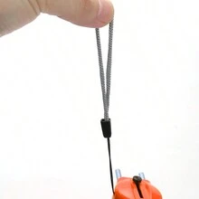 1入高亮充電式防水便攜鋼質火炮手電筒,適用於戶外、徒步旅行、家居使用 - 橘色 - 查看 5