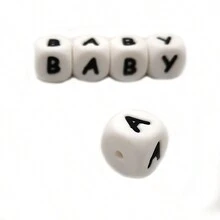 52入組軟矽膠字母珠子,混合az字母的散珠,適用於diy手工珠寶製作,包括鑰匙扣、女士頸鏈、手鍊和姓名裝飾 - 12MM - 查看 9