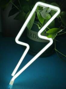 Neon Lightning Shape Light - Yellow - View 5