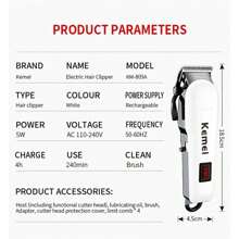 Kemei Kemi USB Direktverkauf KM-809A Elektrischer Haarschneider, Wiederaufladbar, Großhandel LCD Anzeige