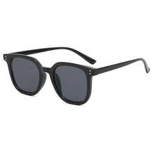 1pc Unisex Stylish Square Frame Fashion Glasses, Suitable For Daily Wear - Black - View 1
