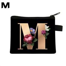 1pc Letter Print Coin Purse Women Mini Card Holder Small Wallet Pouch Daily Storage Bag Girls Purse Clutch - Clear - View 1