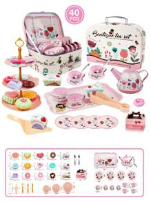 Kids Tea Party Set For Little Girl Gifts Pretend Toys