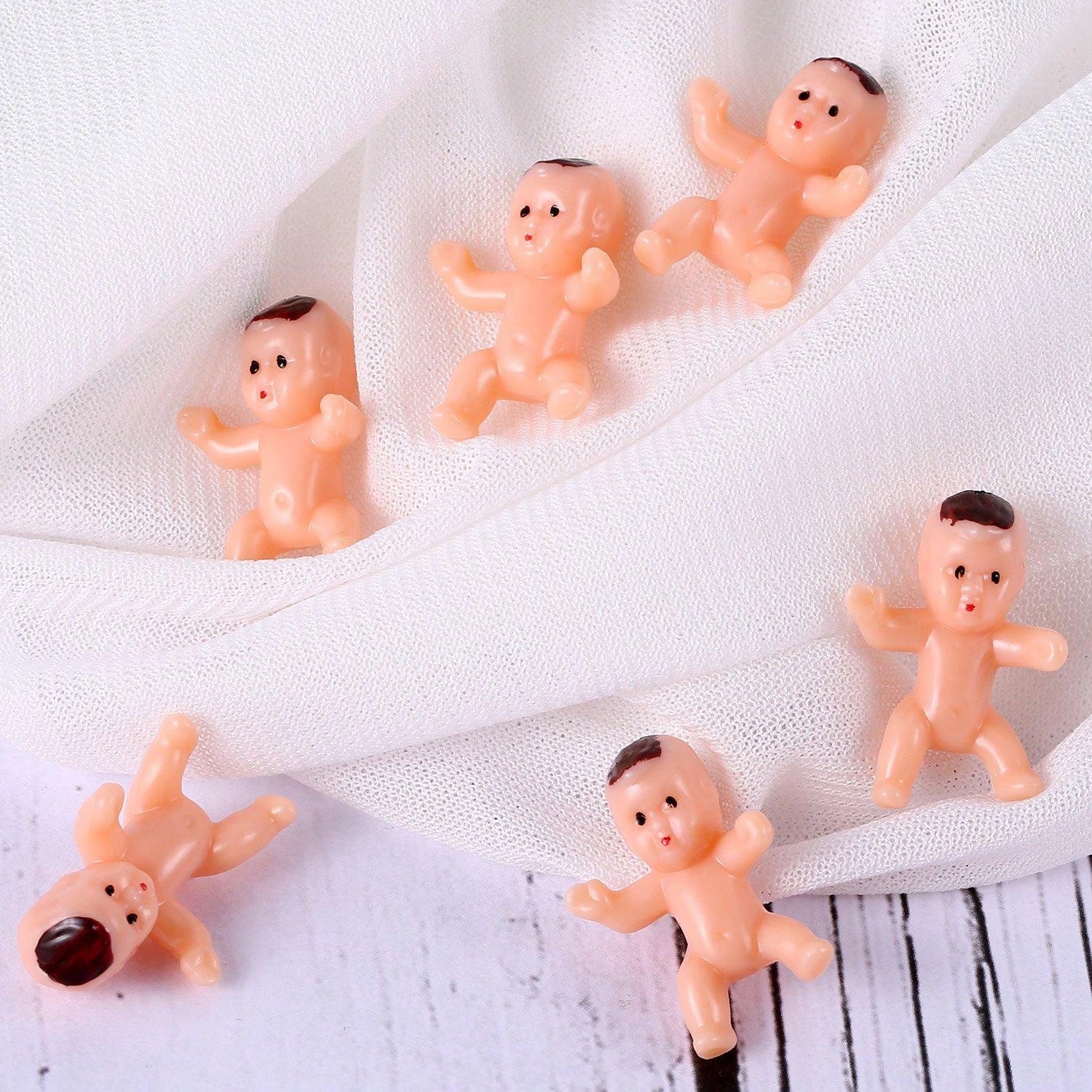 20pcs mini plastic babies tiny plastic babies small baby king cake