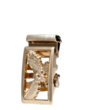 Men Buckle Solid Animal Checks Fashion Rachet Automatic Replacement Buckles Formal Casual - Gold - View 3