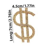 1入新品鑽石戒指,時尚個性誇張美元圈戒指,全鑽石幾何珠寶適合女性 - 彩色 - 查看 10