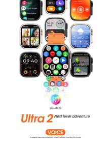 Reloj inteligente u11 smartwatch serie de brújula lsland 9 reloj deportivo llamada Bluetooth monitoreo de salud de fitness - Gris - Ver 6