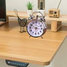 1pc Mechanical Wind-up Alarm Clock, Vintage Style Metal Creative Design, Loud Ringing For Bedroom, Office Student - Silver - View 4