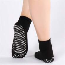 1 Paire De Chaussettes De Yoga Antidérapantes Avec Séparateurs D'orteils Et Poignées Pour Améliorer L'équilibre Et La Flexibilité Des Femmes
