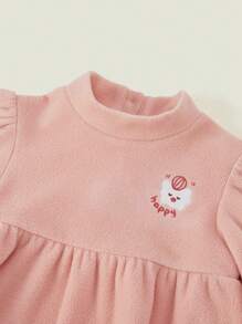 2023年新款小女孩長袖裙 - 粉色 - 查看 8