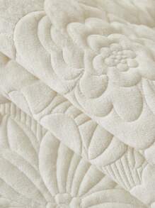 1 件毛絨刺繡沙發墊,溫暖沙發套花卉形狀刺繡工作保護沙發,寵物友好 - 白色 - 查看 8