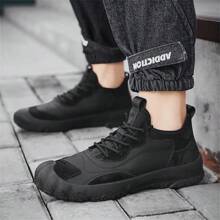 室內運動鞋男款跳繩鞋吸震跑步鞋訓練五指運動鞋 - 黑色 - 查看 9