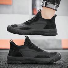 室內運動鞋男款跳繩鞋吸震跑步鞋訓練五指運動鞋 - 黑色 - 查看 5