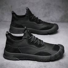 室內運動鞋男款跳繩鞋吸震跑步鞋訓練五指運動鞋 - 黑色 - 查看 3